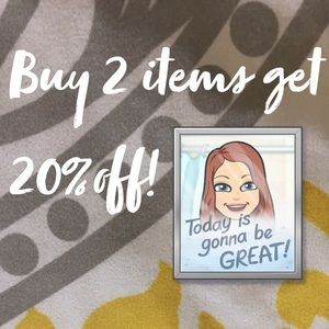 Buy 2 get 20%off!